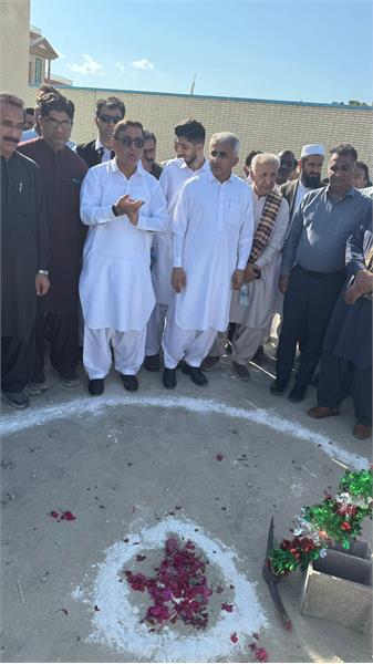 آیین کلنگ زنی دبیرستان دخترانه شش کلاسه شهر نگور
