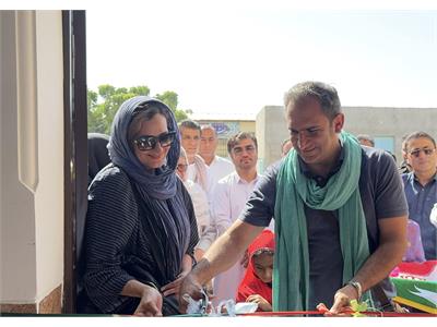 آیین افتتاح دبستان ۶ کلاسه هستی خاتون روستای بنگل زهی