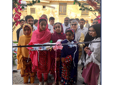 آیین افتتاح دبستان سارا فراست در روستاى رحیمداد بازار