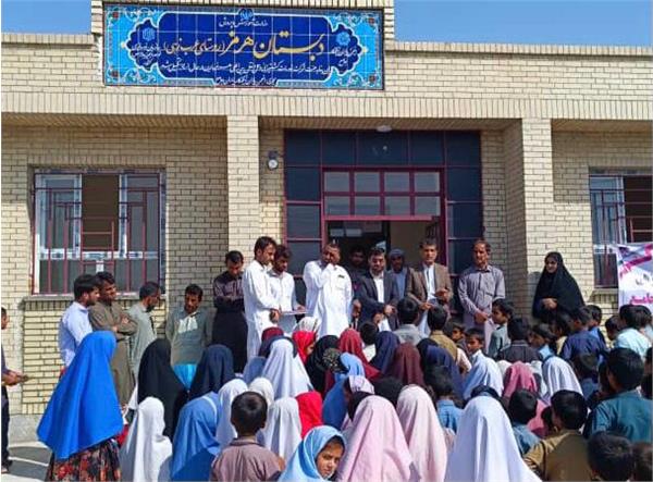 افتتاح دبستان 6 کلاسه هرمز روستای عرب زهی بخش پلان شهرستان چابهار
